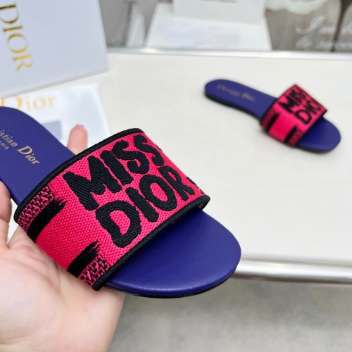 Replica Christian Dior Slippers For Women #1236239 $76.00 USD for Wholesale