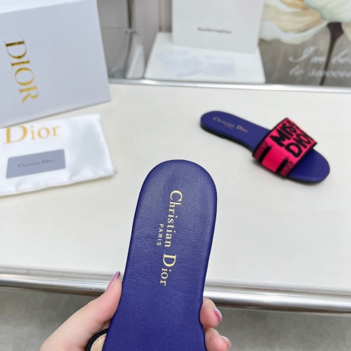 Replica Christian Dior Slippers For Women #1236239 $76.00 USD for Wholesale