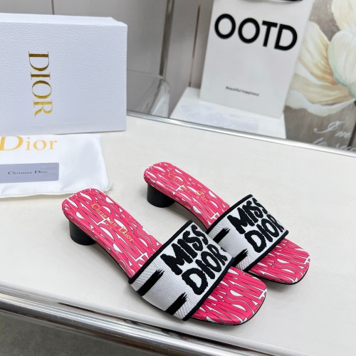 Replica Christian Dior Slippers For Women #1236241 $82.00 USD for Wholesale