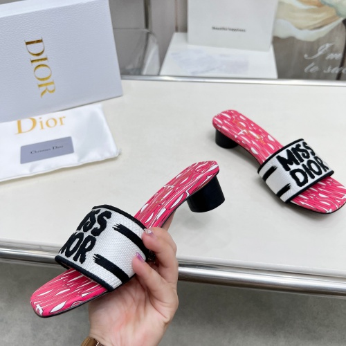 Replica Christian Dior Slippers For Women #1236241 $82.00 USD for Wholesale