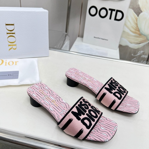 Replica Christian Dior Slippers For Women #1236247 $82.00 USD for Wholesale