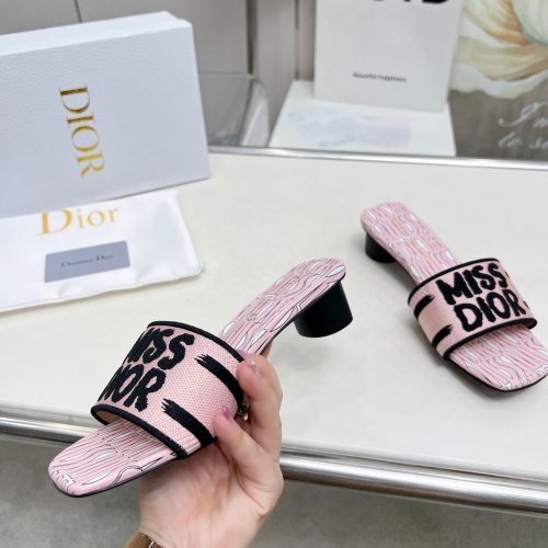 Replica Christian Dior Slippers For Women #1236247 $82.00 USD for Wholesale