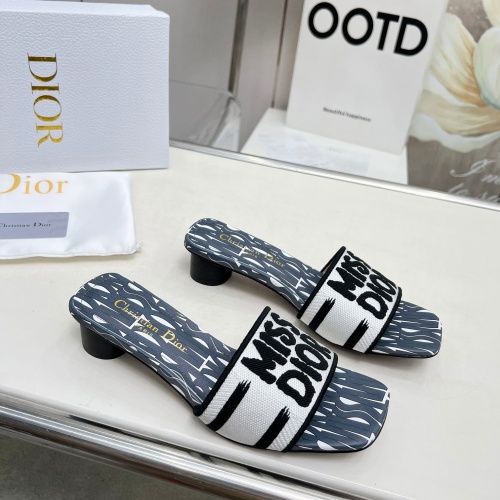 Replica Christian Dior Slippers For Women #1236248 $82.00 USD for Wholesale