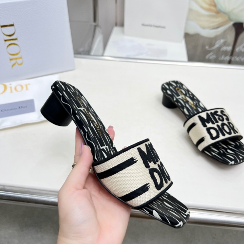 Replica Christian Dior Slippers For Women #1236249 $82.00 USD for Wholesale