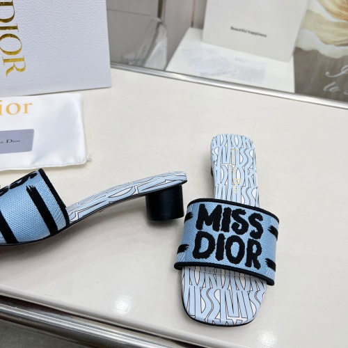 Replica Christian Dior Slippers For Women #1236250 $82.00 USD for Wholesale