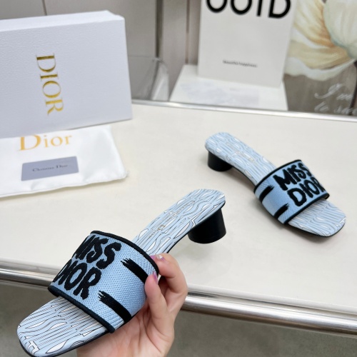 Replica Christian Dior Slippers For Women #1236250 $82.00 USD for Wholesale