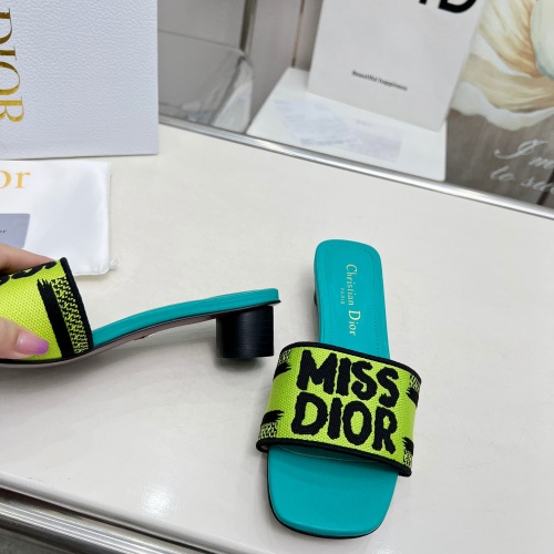 Replica Christian Dior Slippers For Women #1236251 $82.00 USD for Wholesale