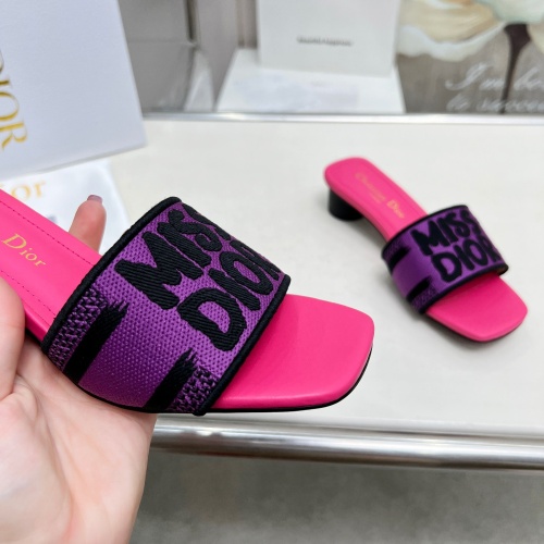 Replica Christian Dior Slippers For Women #1236253 $82.00 USD for Wholesale