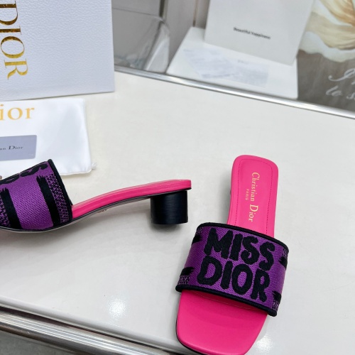 Replica Christian Dior Slippers For Women #1236253 $82.00 USD for Wholesale