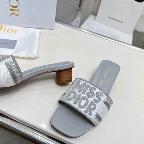 Replica Christian Dior Slippers For Women #1236255 $82.00 USD for Wholesale