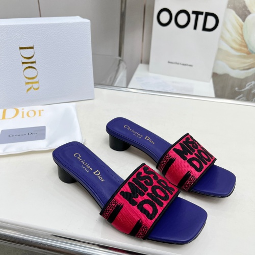 Christian Dior Slippers For Women #1236256 $82.00 USD, Wholesale Replica Christian Dior Slippers