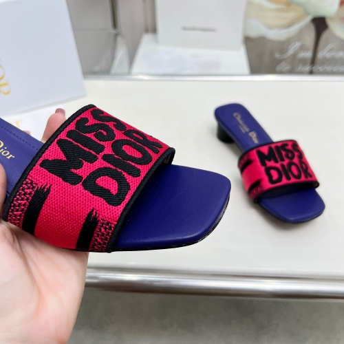 Replica Christian Dior Slippers For Women #1236256 $82.00 USD for Wholesale