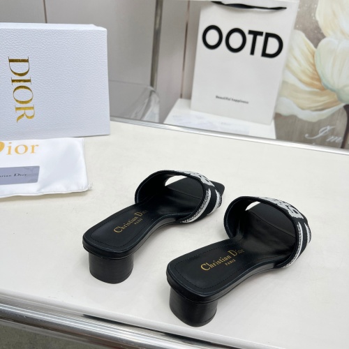 Replica Christian Dior Slippers For Women #1236257 $82.00 USD for Wholesale