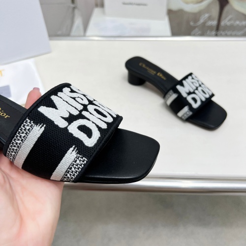 Replica Christian Dior Slippers For Women #1236257 $82.00 USD for Wholesale