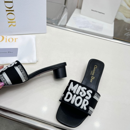 Replica Christian Dior Slippers For Women #1236257 $82.00 USD for Wholesale