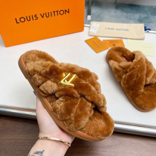 Replica Louis Vuitton Slippers For Women #1236265 $96.00 USD for Wholesale