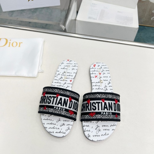 Replica Christian Dior Slippers For Women #1236279 $76.00 USD for Wholesale