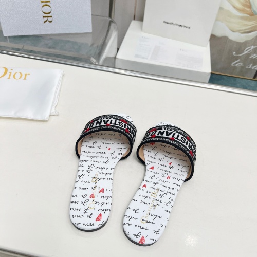 Replica Christian Dior Slippers For Women #1236279 $76.00 USD for Wholesale