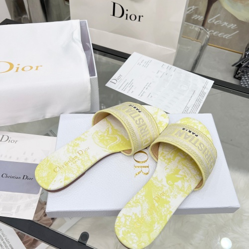 Replica Christian Dior Slippers For Women #1236280 $76.00 USD for Wholesale