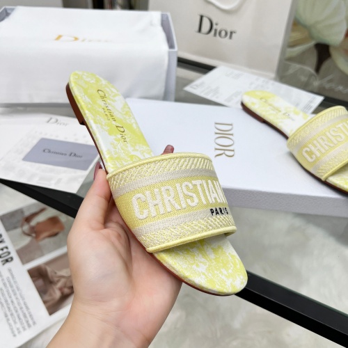 Replica Christian Dior Slippers For Women #1236280 $76.00 USD for Wholesale