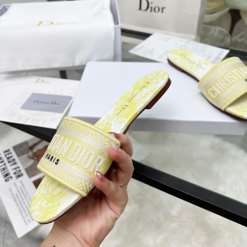 Replica Christian Dior Slippers For Women #1236280 $76.00 USD for Wholesale