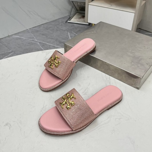 Replica Tory Burch TB Slippers For Women #1236345 $80.00 USD for Wholesale