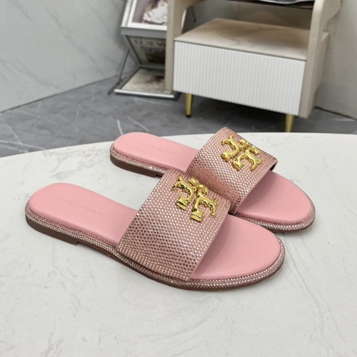 Replica Tory Burch TB Slippers For Women #1236345 $80.00 USD for Wholesale