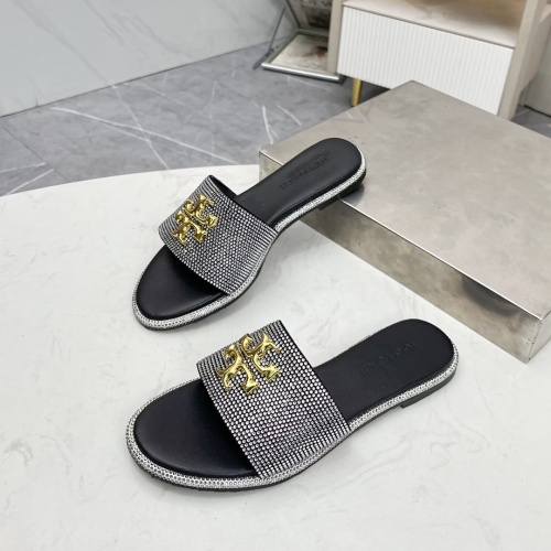 Replica Tory Burch TB Slippers For Women #1236347 $80.00 USD for Wholesale