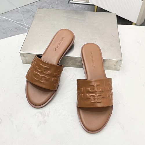 Replica Tory Burch TB Slippers For Women #1236353 $80.00 USD for Wholesale