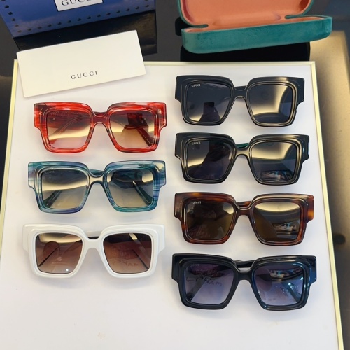 Replica Gucci AAA Quality Sunglasses #1236427 $60.00 USD for Wholesale