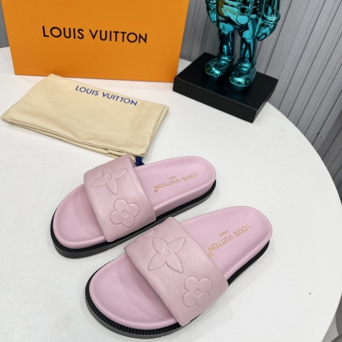 Louis Vuitton Slippers For Women #1236478 $80.00 USD, Wholesale Replica Louis Vuitton Slippers