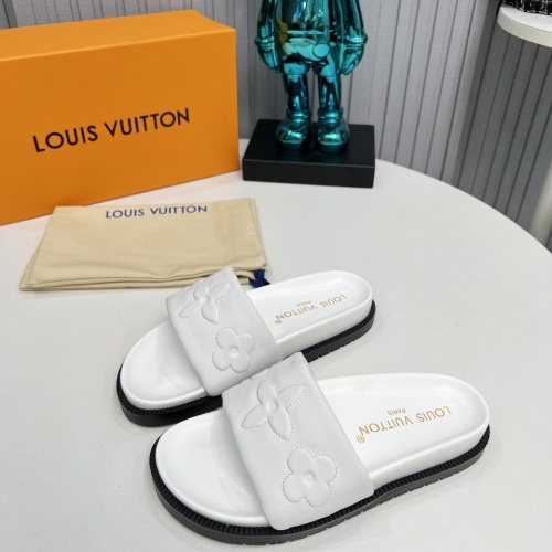 Louis Vuitton Slippers For Women #1236479 $80.00 USD, Wholesale Replica Louis Vuitton Slippers