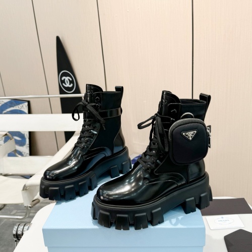 Replica Prada Boots For Women #1236508 $125.00 USD for Wholesale