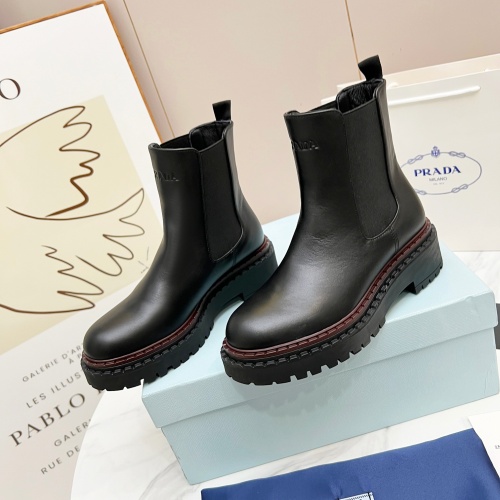 Prada Boots For Women #1236523 $105.00 USD, Wholesale Replica Prada Boots