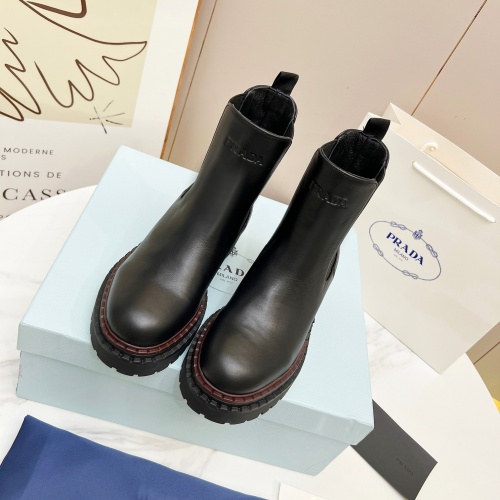 Replica Prada Boots For Women #1236523 $105.00 USD for Wholesale