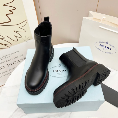 Replica Prada Boots For Women #1236523 $105.00 USD for Wholesale