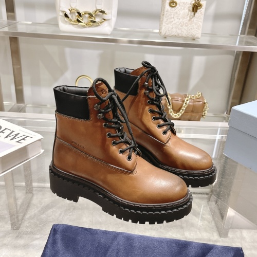 Replica Prada Boots For Women #1236532 $128.00 USD for Wholesale