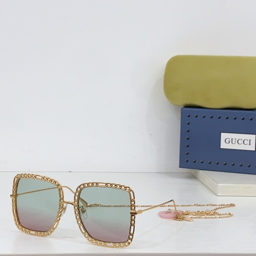 Gucci AAA Quality Sunglasses #1236552 $60.00 USD, Wholesale Replica Gucci AAA Quality Sunglasses