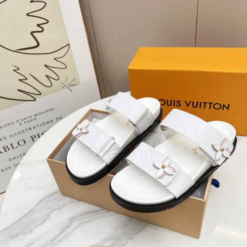 Louis Vuitton Slippers For Women #1236570 $82.00 USD, Wholesale Replica Louis Vuitton Slippers