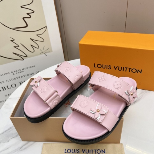 Louis Vuitton Slippers For Women #1236571 $82.00 USD, Wholesale Replica Louis Vuitton Slippers