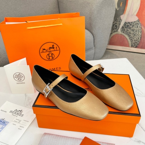 Hermes Flat Shoes For Women #1236586 $98.00 USD, Wholesale Replica Hermes Flat Shoes