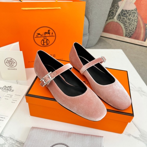 Hermes Flat Shoes For Women #1236591 $98.00 USD, Wholesale Replica Hermes Flat Shoes