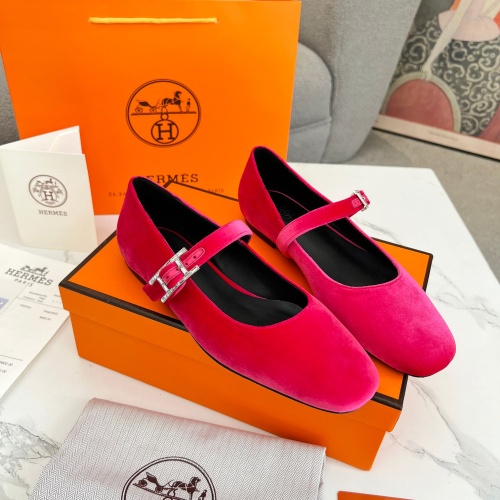 Hermes Flat Shoes For Women #1236592 $98.00 USD, Wholesale Replica Hermes Flat Shoes