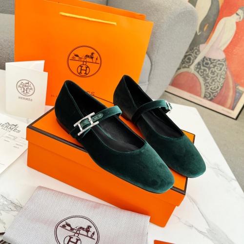 Hermes Flat Shoes For Women #1236593 $98.00 USD, Wholesale Replica Hermes Flat Shoes