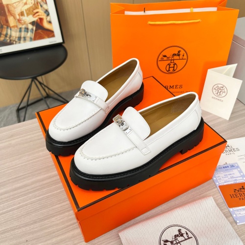 Hermes Leather Shoes For Women #1236600 $102.00 USD, Wholesale Replica Hermes Leather Shoes