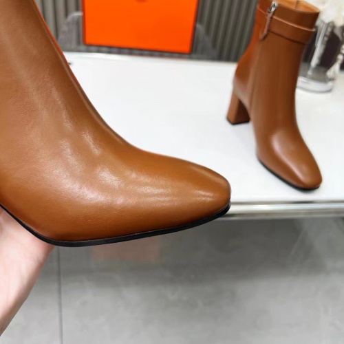 Replica Hermes Boots For Women #1236607 $108.00 USD for Wholesale