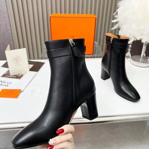 Replica Hermes Boots For Women #1236610 $108.00 USD for Wholesale