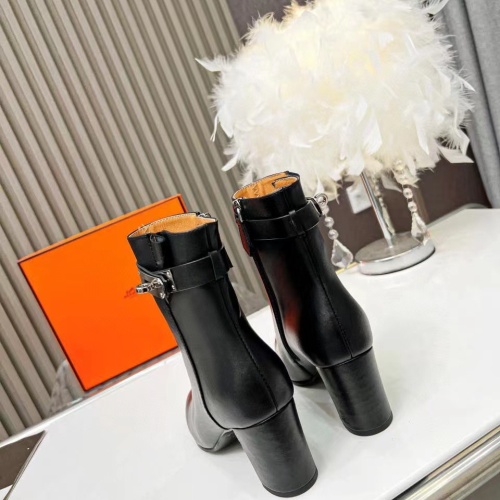 Replica Hermes Boots For Women #1236610 $108.00 USD for Wholesale