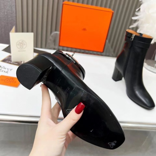 Replica Hermes Boots For Women #1236610 $108.00 USD for Wholesale