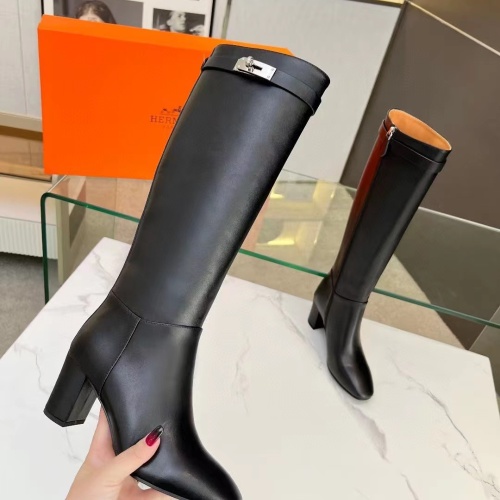 Replica Hermes Boots For Women #1236621 $125.00 USD for Wholesale